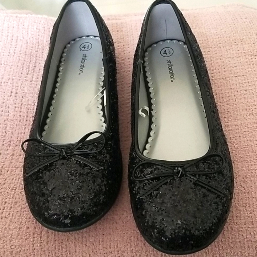 sparkling sequin flats NWOT